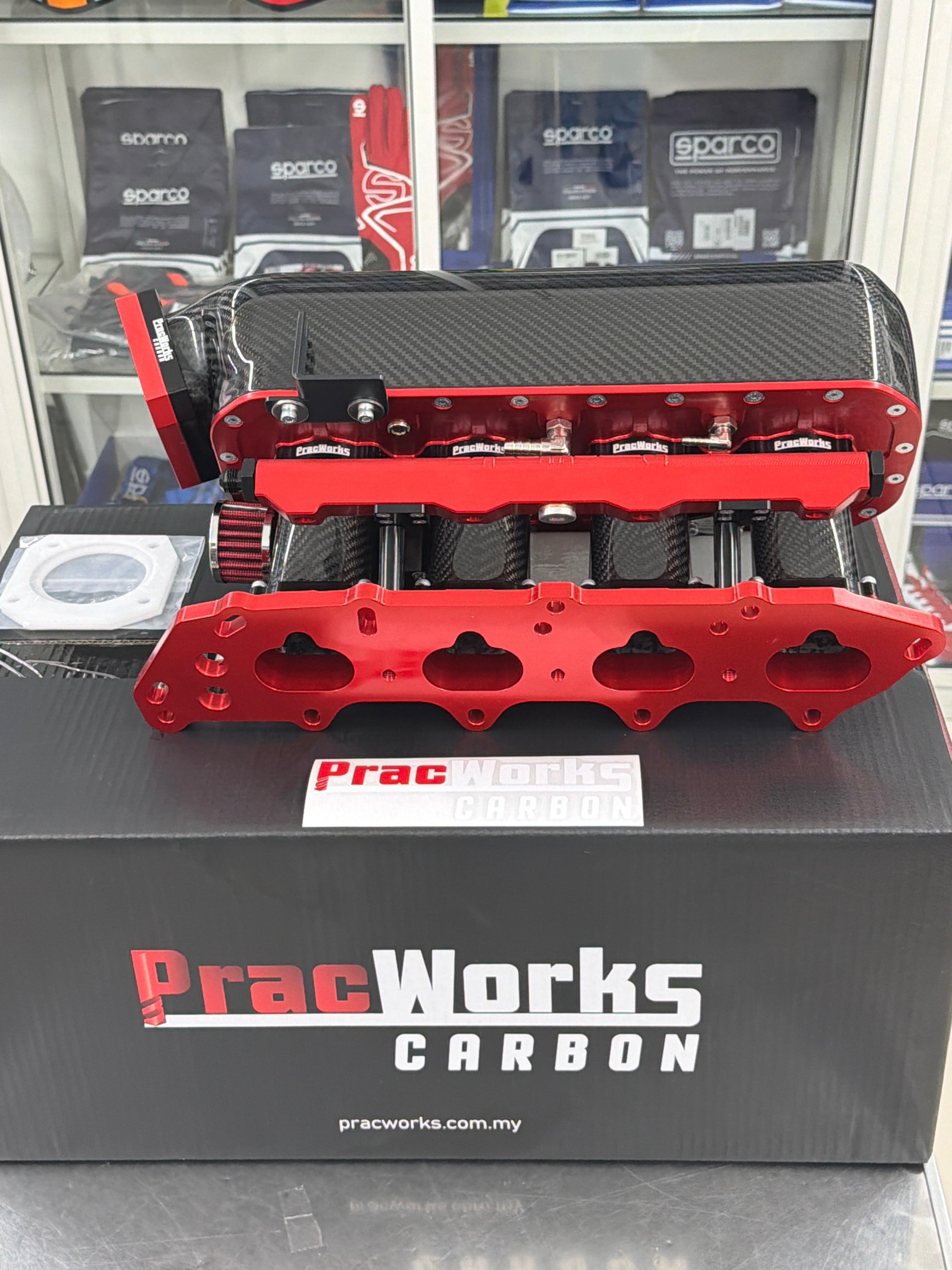 Pracworks Carbon Fiber Intake Manifold for Honda B-Series, B16A, B16B, B18C | HB-N-20