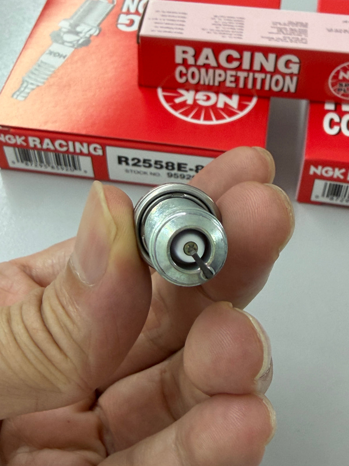 NGK Competition Spark Plugs R2558E (97537 / 95920) for Honda FL5, FK8, FK2, FL1, FK7, FC, FE, GK5, Toyota 86, GR86, GR Yaris, GR Corolla, Subaru BRZ, Nissan R35 GTR, Z34, RZ34