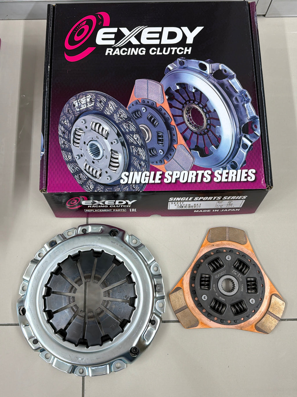 EXEDY Single Sports S-Metal Clutch Set for Suzuki Swift Sport ZC32S (M16A) – SK03T / Exedy SD14T + SC14T