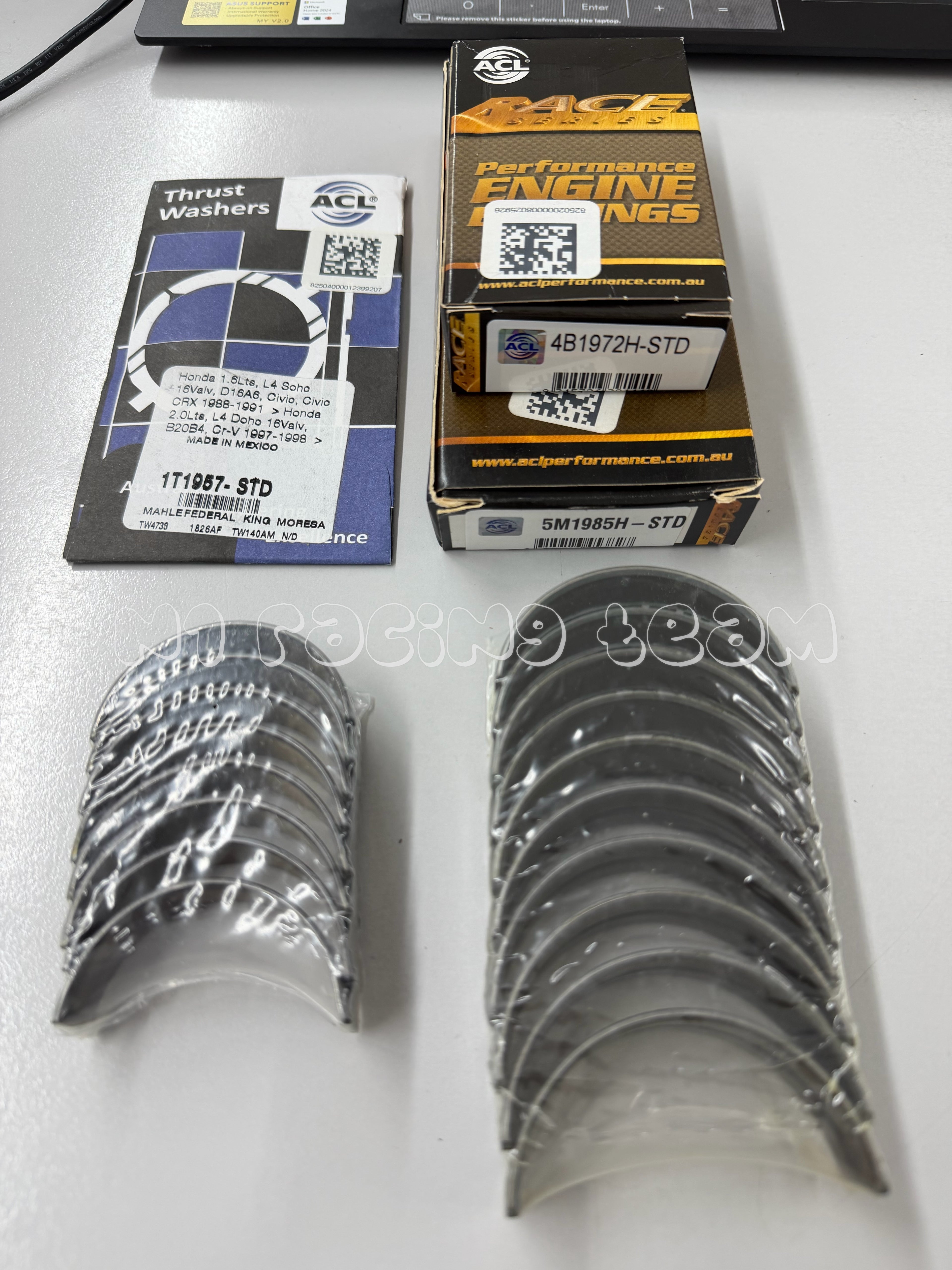 ACL Race Series Engine Bearing Kit for Honda Civic Type R K20C1 – Main, Rod & Thrust Washers (STD Size)