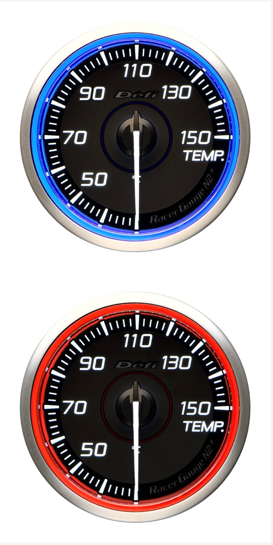 Defi Racer Gauge N2+ 60mm Standalone Temperature Gauge Meter 30-150°C (DF19701 Blue / DF19702 Red)