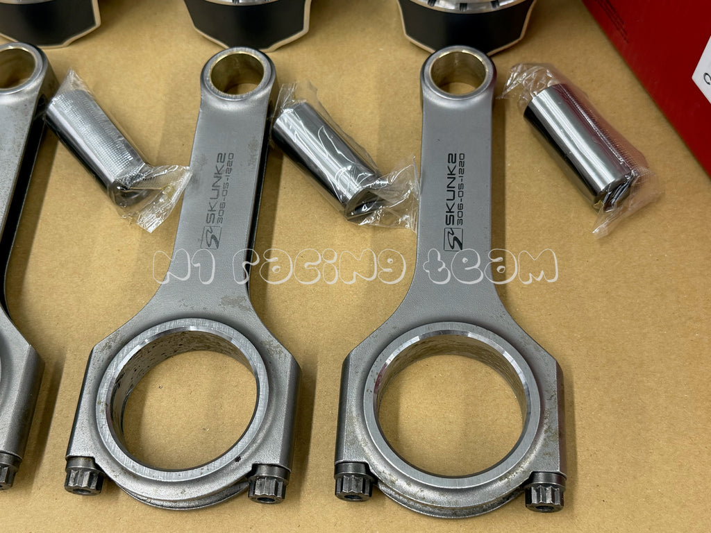 Wiseco Forged Pistons (86.5mm) & Skunk2 Alpha H-Beam Rods Combo - Honda Civic Type R (K20C1 FK8 / FL5) | Parts: K711M865 + 306-05-1220