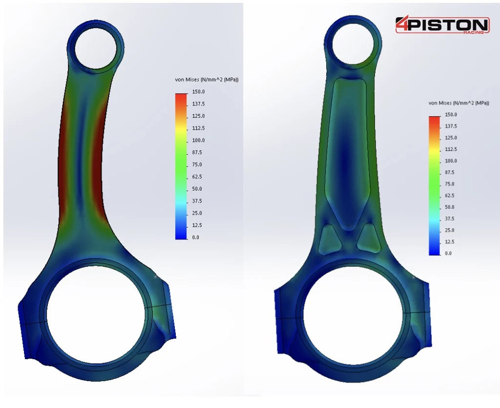 Wiseco BoostLine 1200HP Forged 4340 Connecting Rods for Honda K20C1 Civic Type R (HN5658-866) Honda FL5, FK8, FK2, DE5, 4Piston Racing