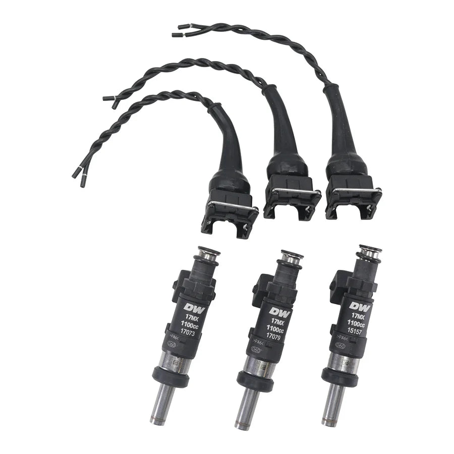 DeatschWerks 1100cc DW Fuel Injectors Set of 3 for Toyota GR Yaris & GR Corolla G16E-GTS (17MX-12-1100-3)