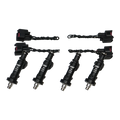 DeatschWerks 440cc High Impedance DW Fuel Injectors Set for Honda Civic Integra B16 B18 B20 D16 H22, EG, EK, DC2 (18U-04-0440-4)