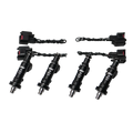 DeatschWerks 550cc High Impedance DW Fuel Injectors Set for Honda Civic Integra B16 B18 B20 D16 H22, EG, EK, DC2 (18U-04-0550-4)