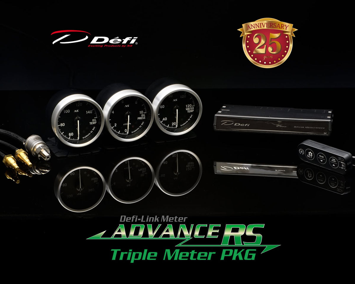 Defi ADVANCE RS 60mm Triple Meter Combo Kit - 25th Anniversary Limited Edition (DF19001)