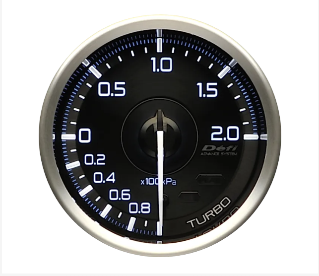 Defi ADVANCE A1 60mm Turbo Boost Gauge Meter 200kPa (DF14801 - Includes Sensor)