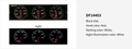 Defi DIN-Gauge 3-in-1 Triple Combination Meter 1DIN - White Text / Red Needle (DF14403)