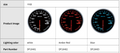 Defi ADVANCE BF 60mm Oil Temperature Gauge / Meter 50-150°C (DF10401 White / DF10402 Amber Red / DF10403 Blue)