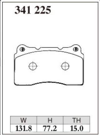 Dixcel RA Type Front Brake Pads for Subaru STi V7-V11 / Evo 5-10 / Civic Type R FL5 FK8  - 341225