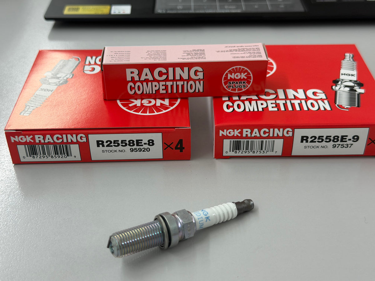 NGK Competition Spark Plugs R2558E (97537 / 95920) for Honda FL5, FK8, FK2, FL1, FK7, FC, FE, GK5, Toyota 86, GR86, GR Yaris, GR Corolla, Subaru BRZ, Nissan R35 GTR, Z34, RZ34