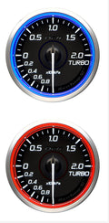 Defi Racer Gauge N2+ 60mm Standalone Turbo Boost Gauge Meter 200kPa (DF19501 Blue / DF19502 Red)