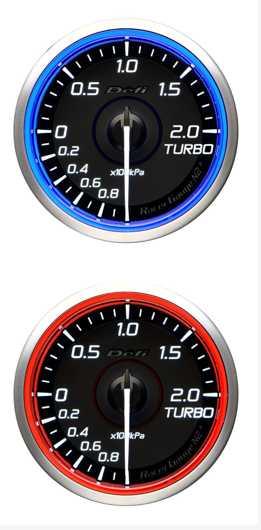 Defi Racer Gauge N2+ 60mm Standalone Turbo Boost Gauge Meter 200kPa (DF19501 Blue / DF19502 Red)