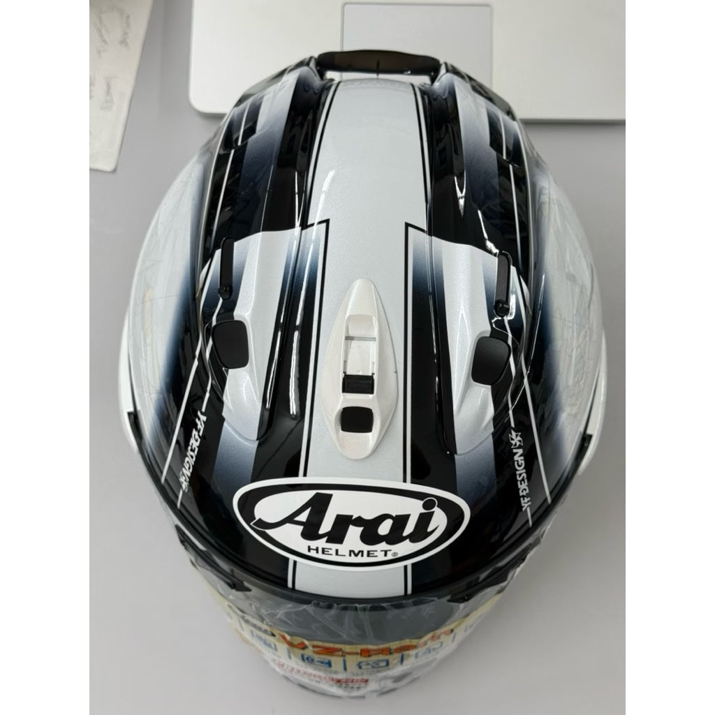 Arai VZ-Ram Harada Tour White Premium Open Face Motorcycle Helmet (Limited Graphic Edition) - VZ-RAM-HARADA-TOUR-WHITE