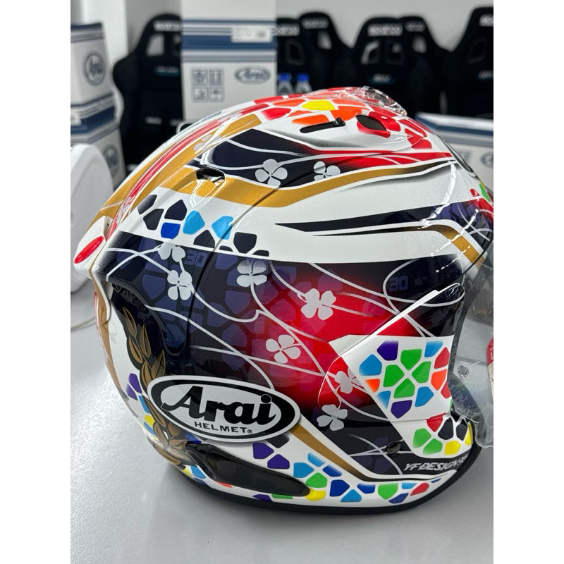 Arai VZ-Ram Nakagami GP2 Premium Open Face Motorcycle Helmet (Limited Graphic Edition) - VZ-RAM-NAKAGAMI-GP2