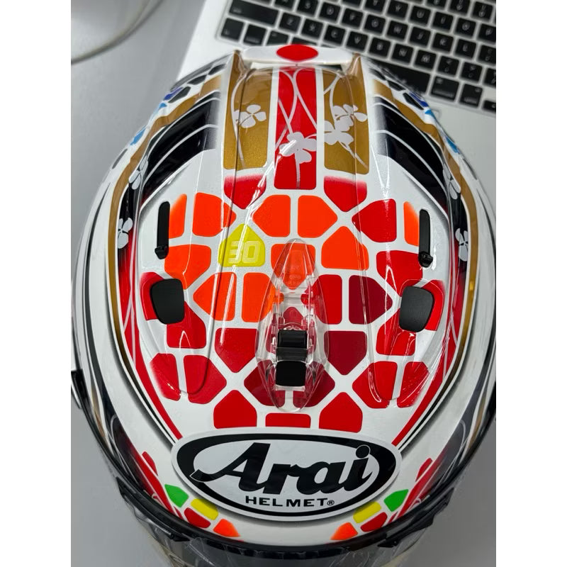 Arai VZ-Ram Nakagami GP2 Premium Open Face Motorcycle Helmet (Limited Graphic Edition) - VZ-RAM-NAKAGAMI-GP2