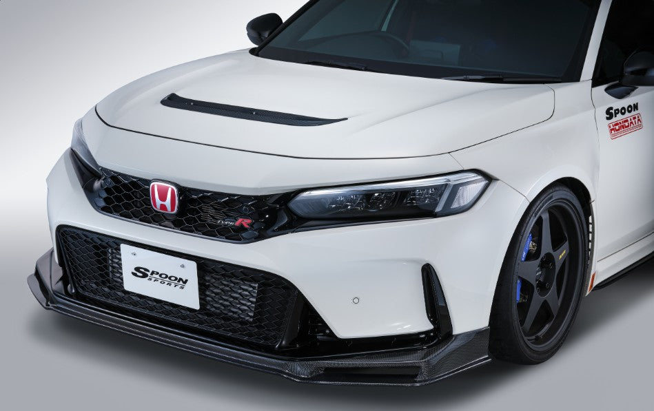 Spoon Sports Carbon Fiber Front Lip Spoiler Exhaust Under-Airflow Aero for Honda Civic Type R FL5 - 71110-FL5-000