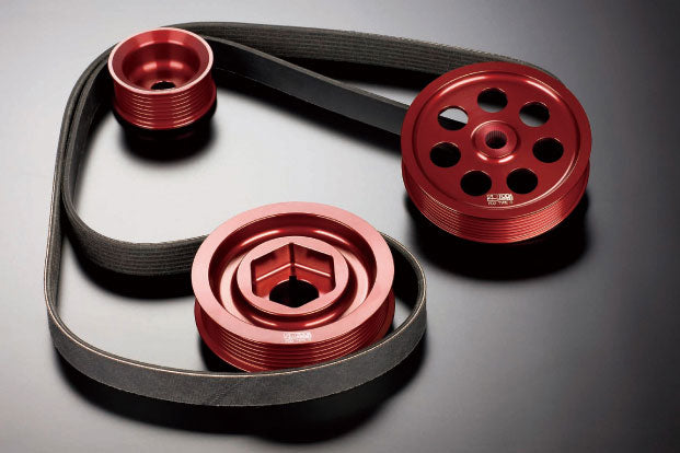 TODA Racing Light Weight Front Pulley Kit with A/C for Honda Integra Type-R DC5 K20A (13810-DC5-HAC)