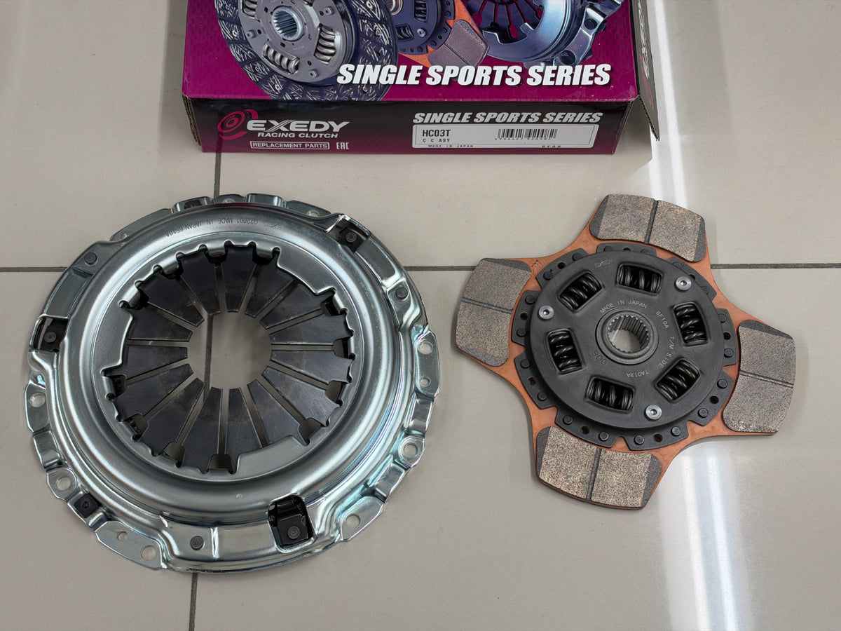 EXEDY Stage 2 Cerametallic Clutch Kit for Honda Civic Integra B16A B16B B18C B20B - HC03T + HD05T1