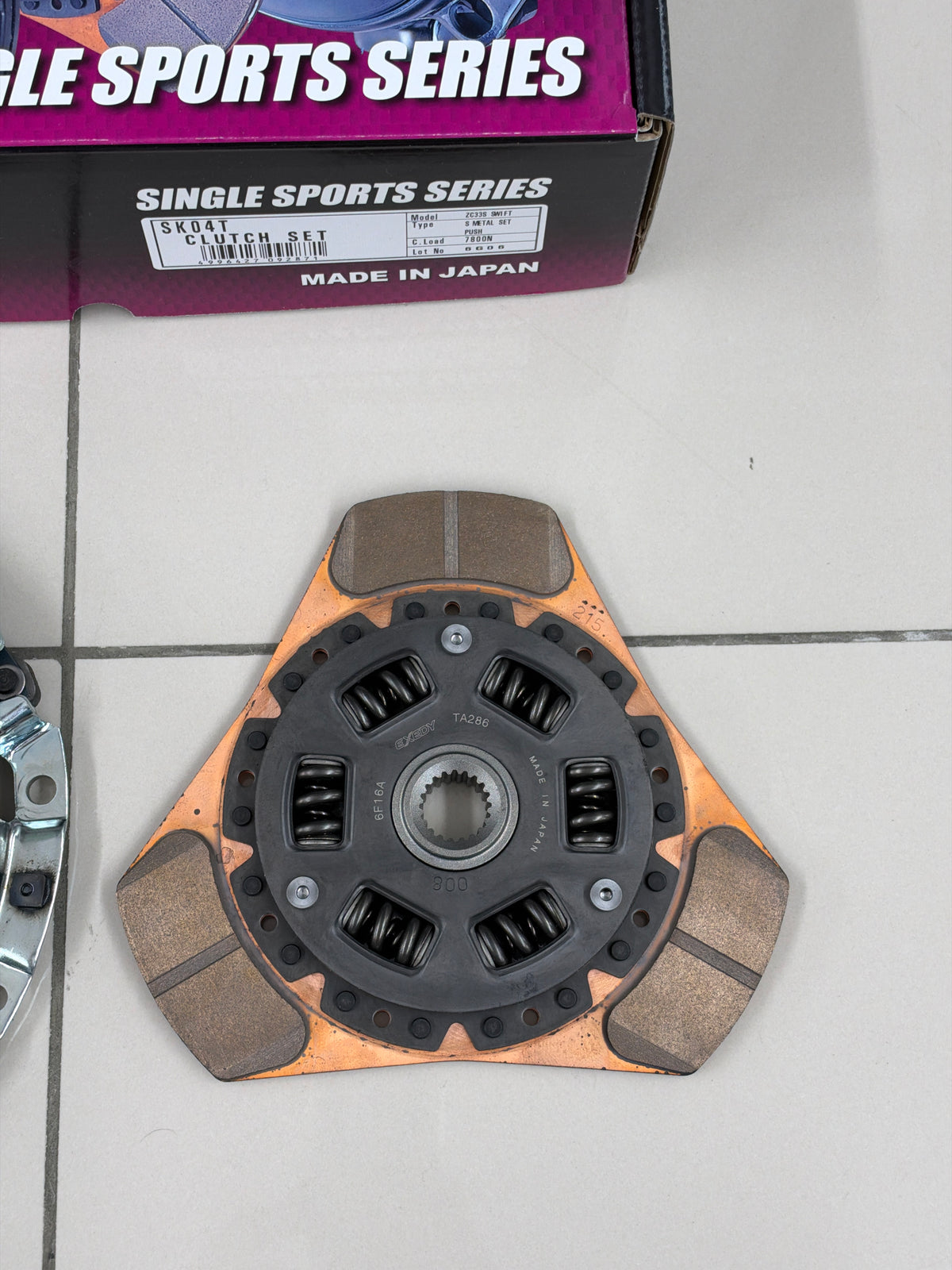 EXEDY SK04T S-Metal Heavy Duty Clutch Kit for Suzuki Swift Sport ZC33S / Exedy SD15T + SC15T