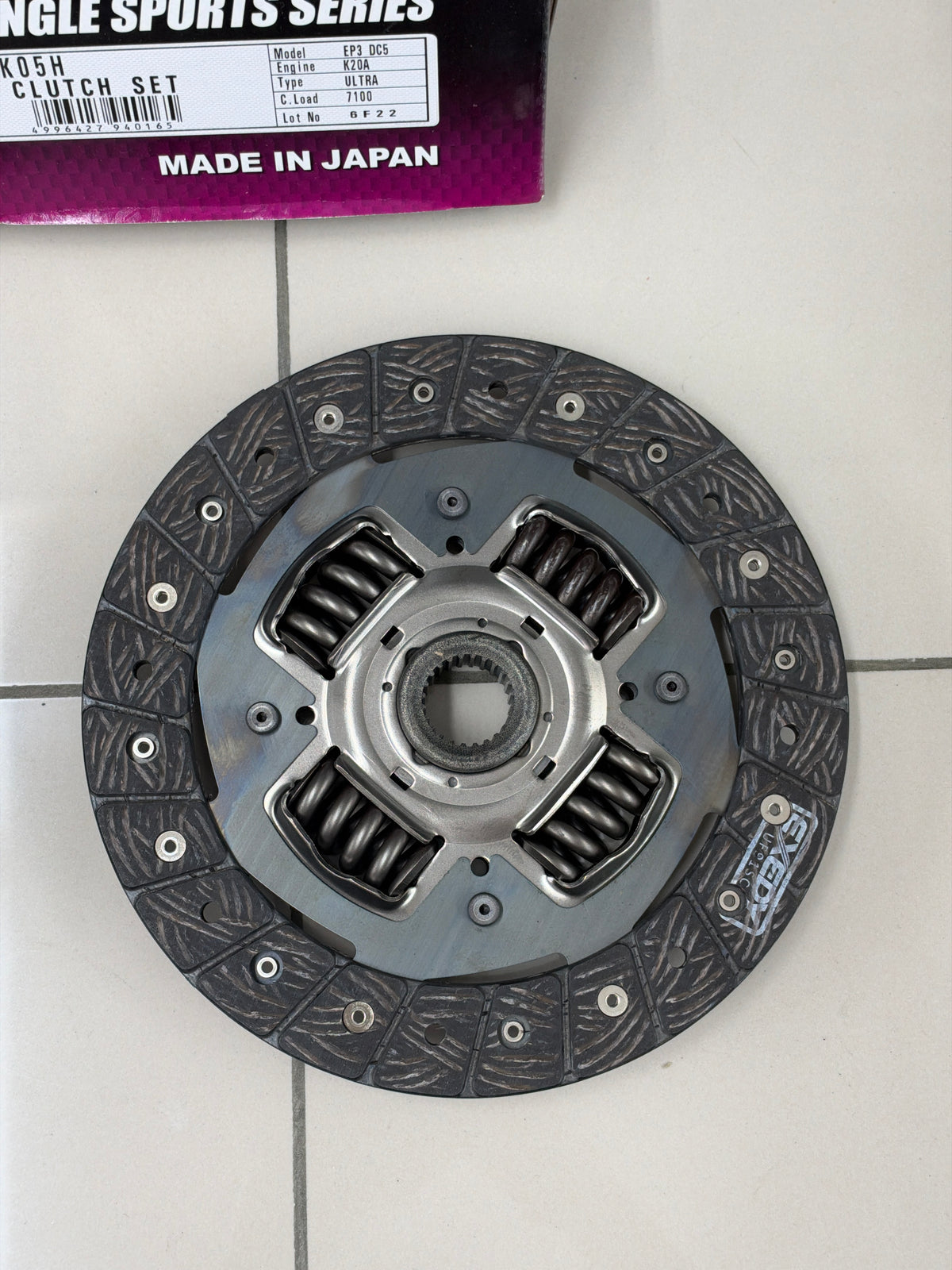 EXEDY HK05H Single Sports Ultra Fiber Clutch Kit | Honda Civic EP3 FD2 FN2, Honda Integra DC5, Honda Accord CL7, K20A K24A
