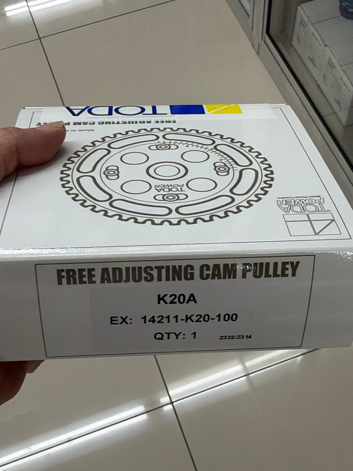 Toda Racing VTC Killer Exhaust Cam Pulley Sprocket Honda K20A K24A - 14211-K20-100