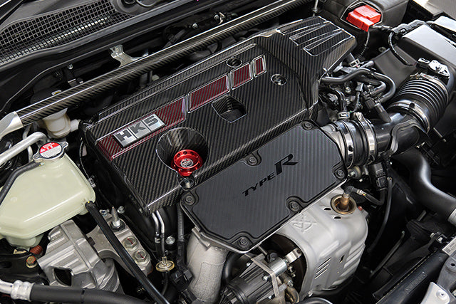 HKS Premium Dry Carbon Engine Cover & Fuse Box Cover Set for Honda Civic Type R FL5 K20C (70026-AH013 / 70026-AH014)