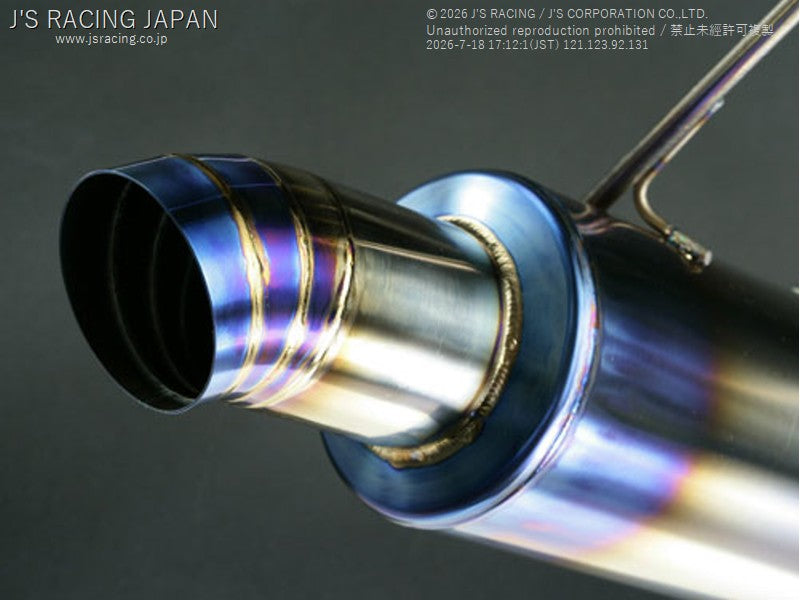J's Racing FX-PRO Full Titanium Muffler 70RR for Honda Civic Type R FD2R – Part FTM-D2-70RR