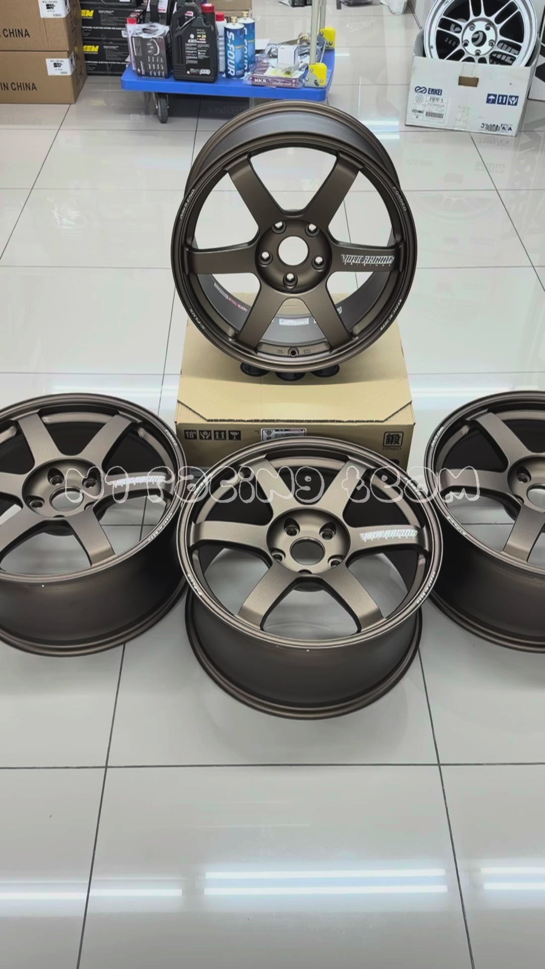 Volk Rays TE37 Saga S-Plus Bronze 18x9.5J ET45 5x120 Wheels