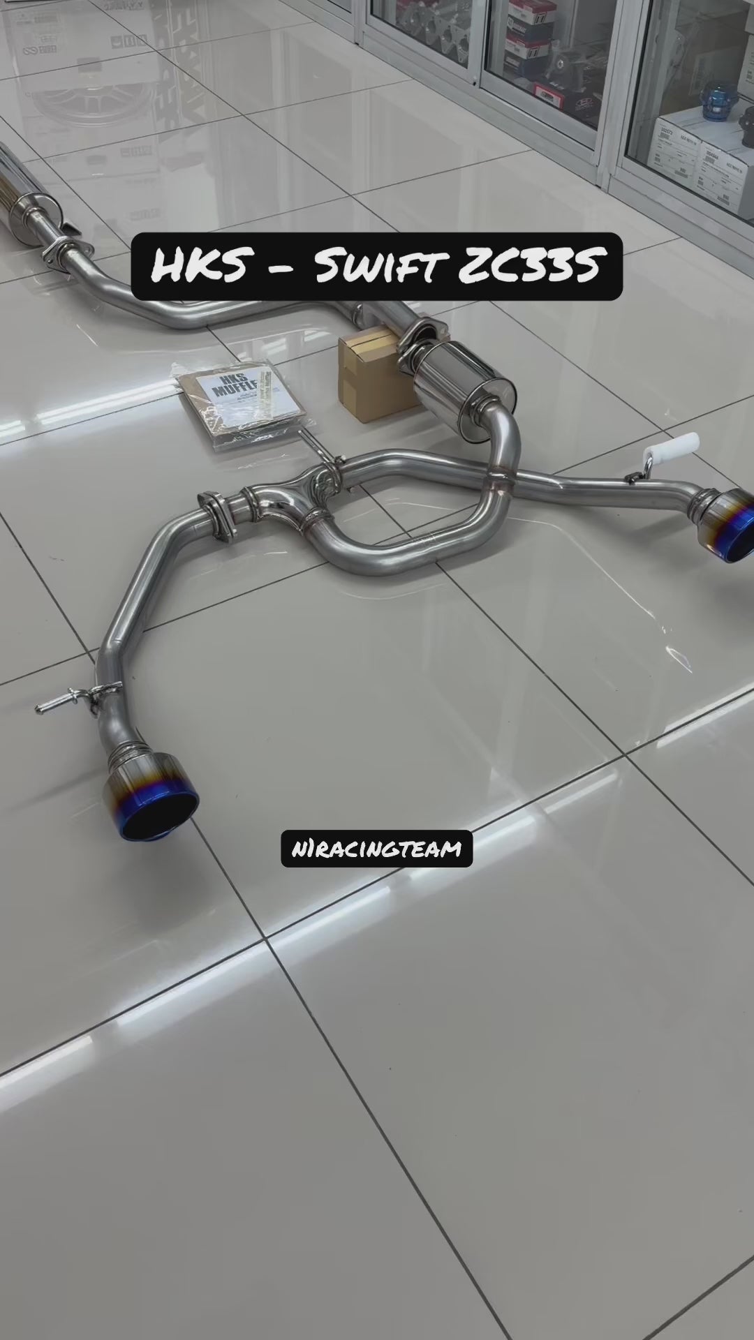 HKS Super Turbo Muffler Cat-Back Exhaust System (31029-AS003) - Suzuki Swift Sport ZC33S K14C Turbo