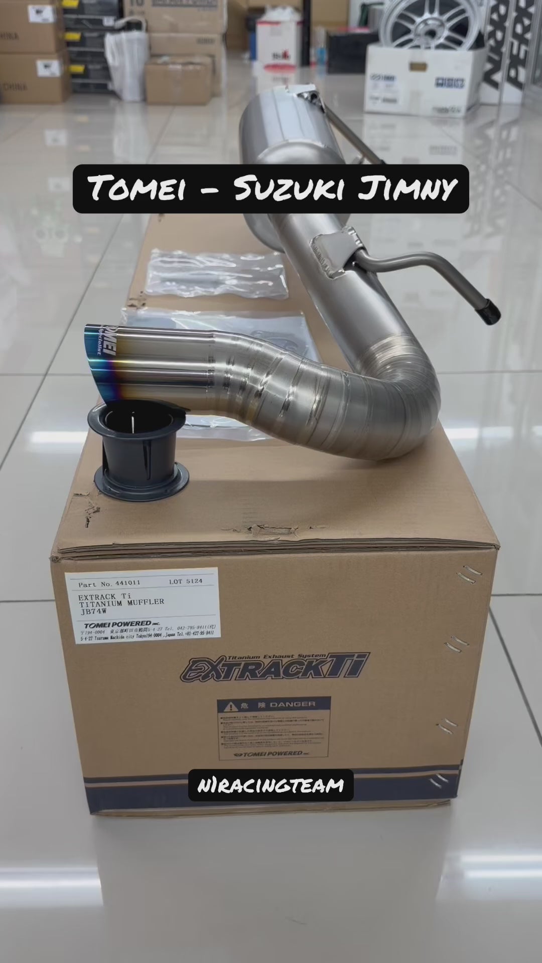 Tomei ExTrack Ti Titanium Muffler Exhaust for Suzuki Jimny Sierra / Nomade JB74W, JC74W - 441011