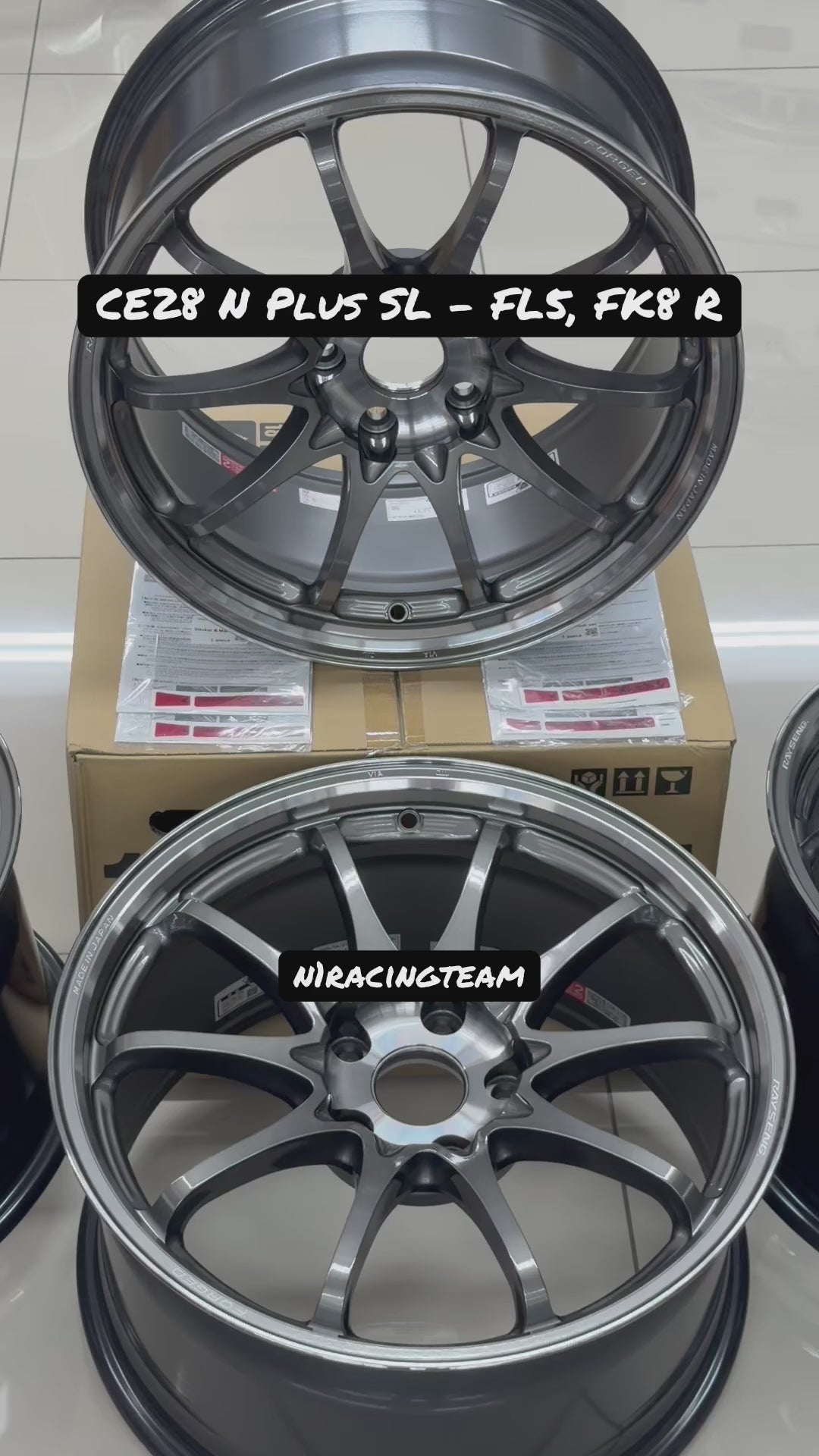 Rays Volk Racing CE28N-plus SL 18x9.5 +37 5x120 Pressed Graphite Forged Wheel - CE28N-PLUS-SL