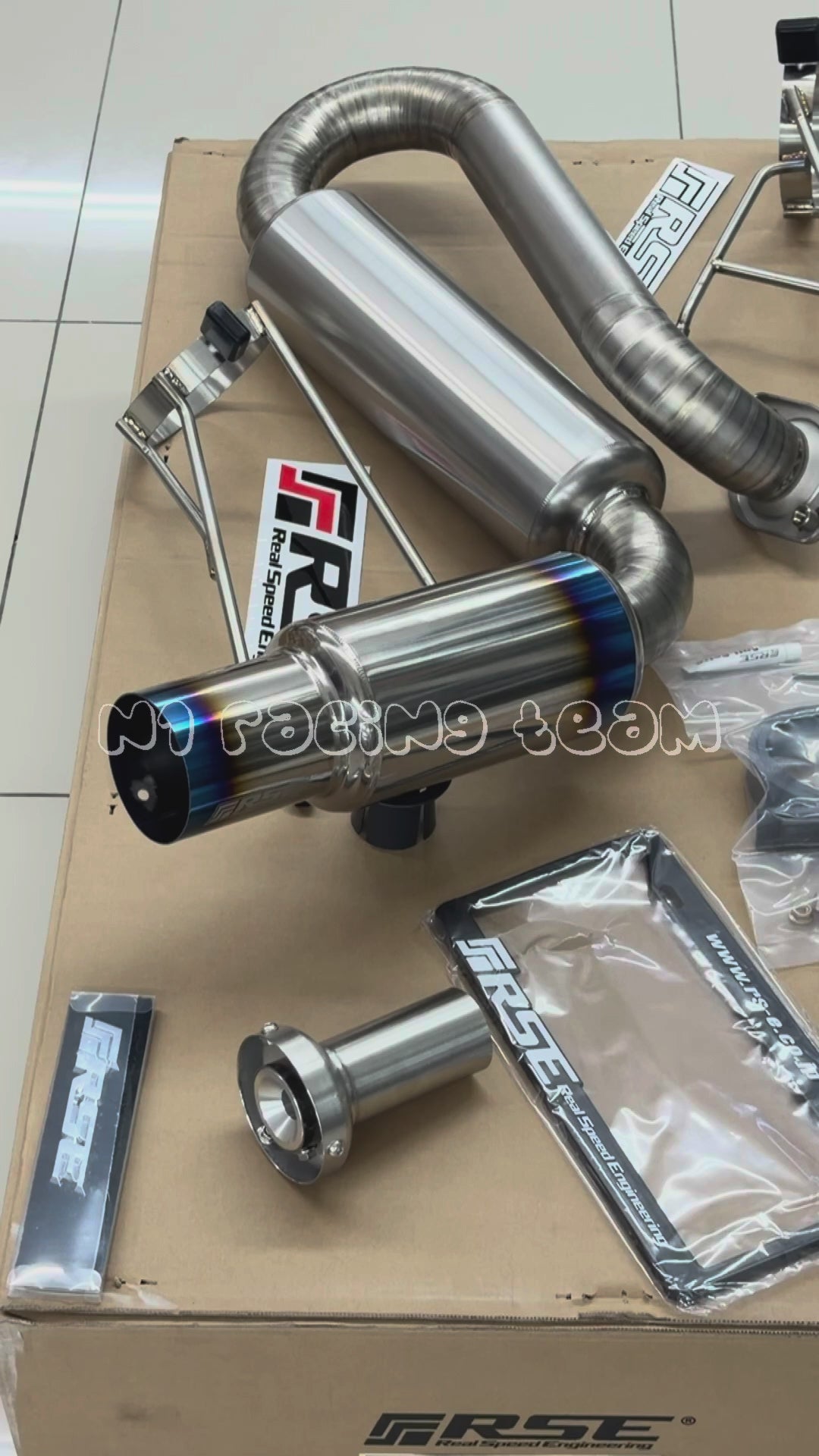 RSE Real Speed Engineering Full Titanium Muffler Exhaust for Mazda MX-5 MX5 Miata ND (Part RB6090-MZ06A)