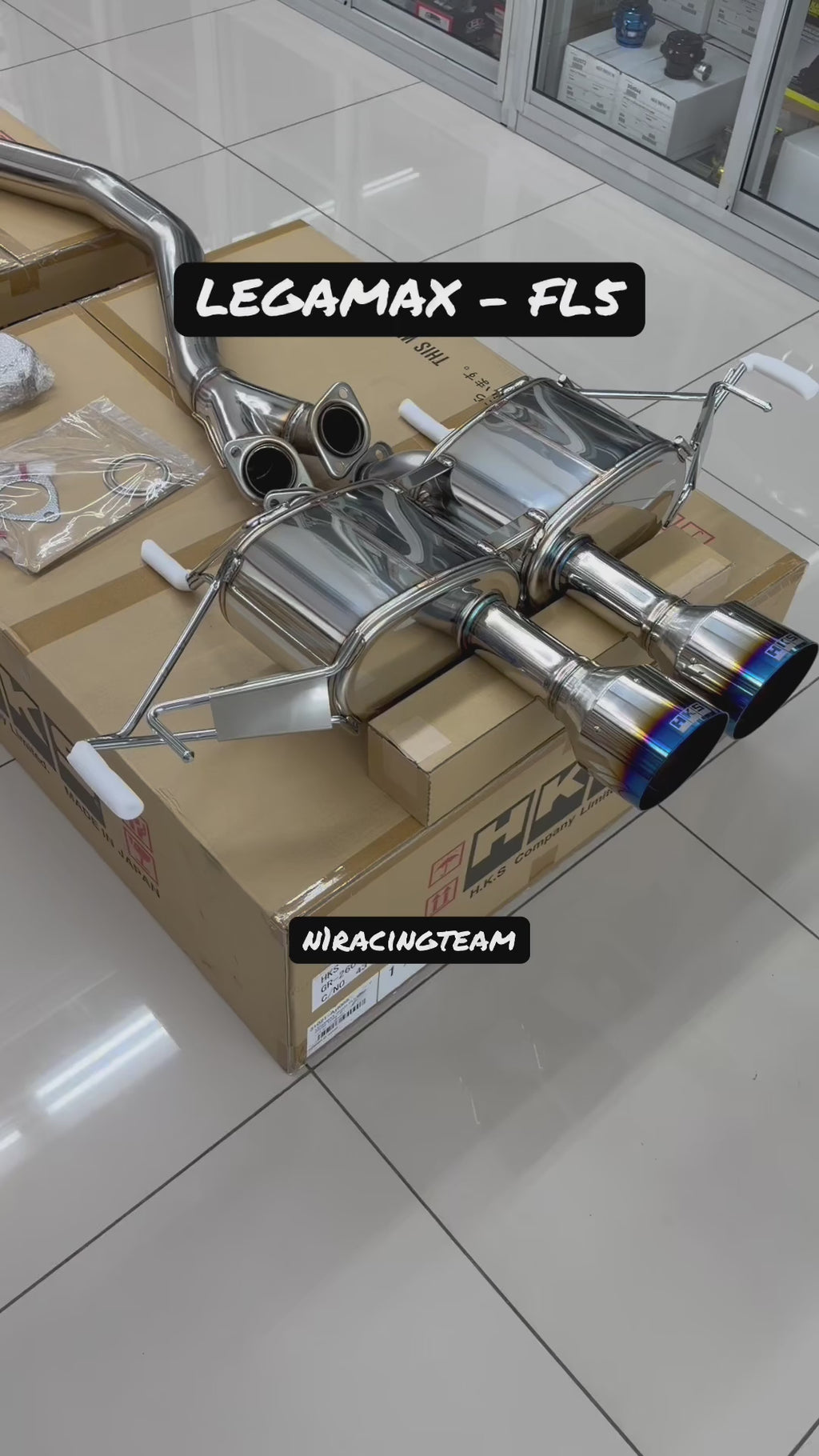 HKS LEGAMAX Sports Cat-Back Exhaust System (31021-AH005) - Honda Civic Type R FL5 K20C