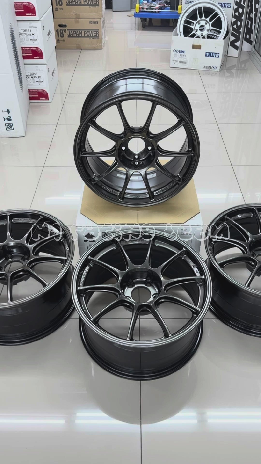 WedsSport TC-105X 17x9.0J ET25 5x114.3 Sport Rim – EJ-Titan Gray (Made in Japan) – Part 73525