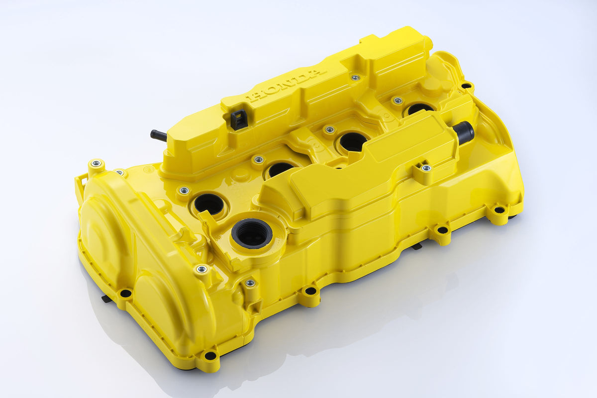 Spoon Sports Yellow Engine Valve Head Cover for Honda Civic Type R FK8 FL5 - 12310-FK8-Y00
