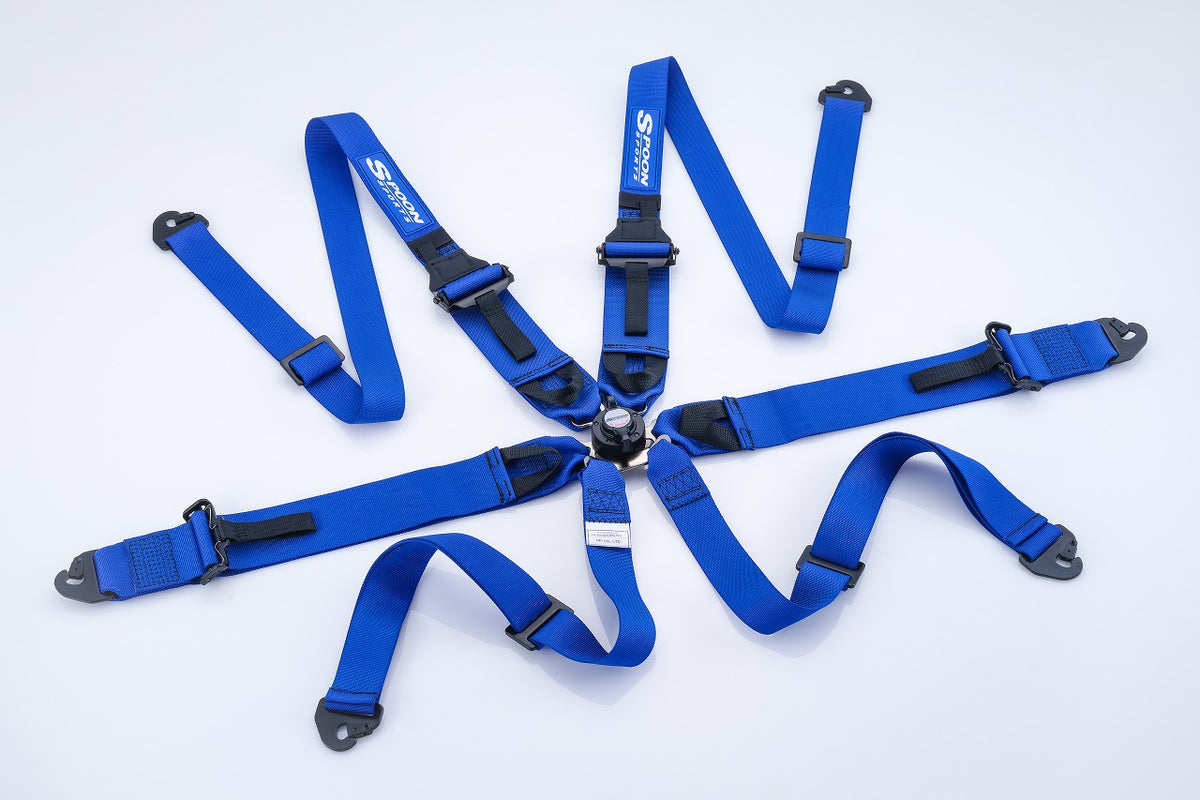 Spoon Sports FIA Approved 6-Point Racing Harness (Blue) - ALL-81450-000