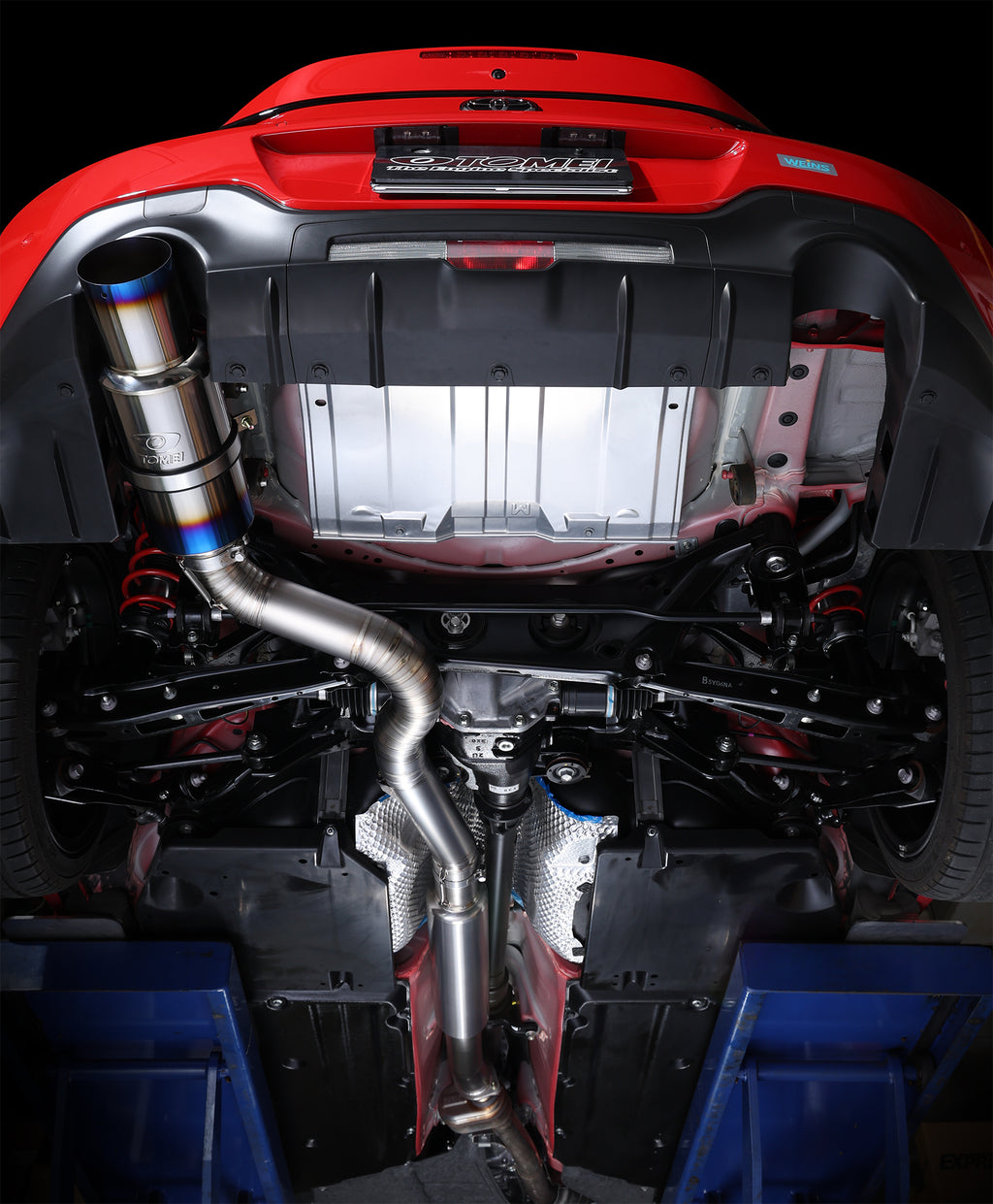 Tomei Ti RACING Titanium Muffler Exhaust 80mm (Single Type) for Toyota 86 / GR86 & Subaru BRZ, ZN6 ZC6 ZN8 ZD8- 441014