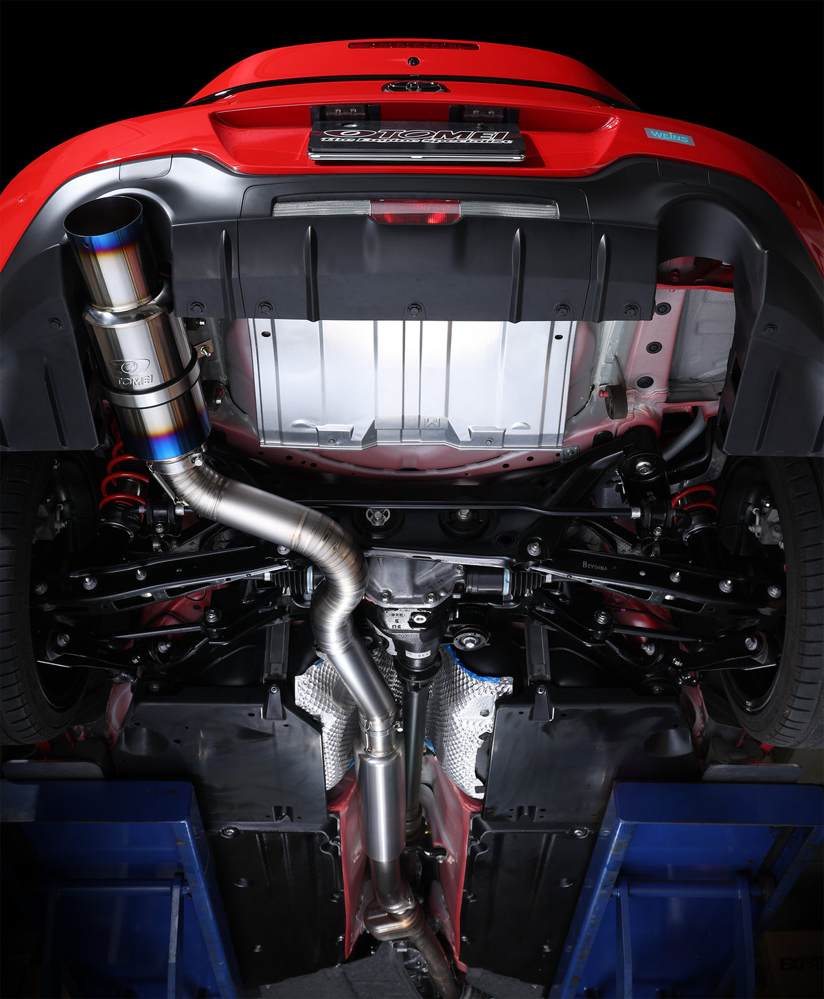 Tomei Ti RACING Titanium Muffler Exhaust 80mm (Single Type) for Toyota 86 / GR86 & Subaru BRZ, ZN6 ZC6 ZN8 ZD8- 441014